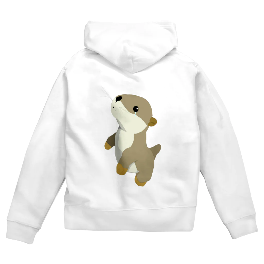 悲劇のカワウソの悲劇のカワウソ あいてむず Zip Hoodie