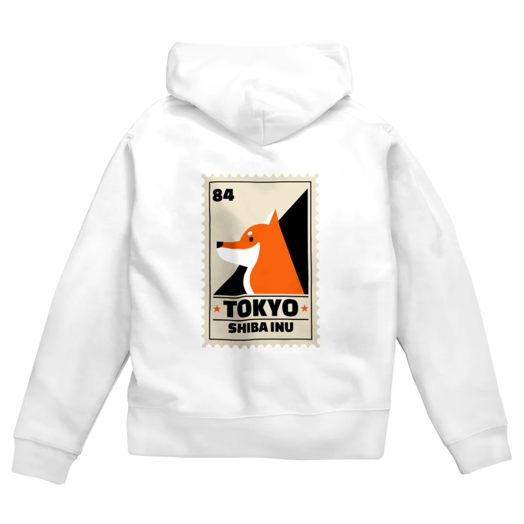 東京奮起させるの柴犬 東京 Zip Hoodie