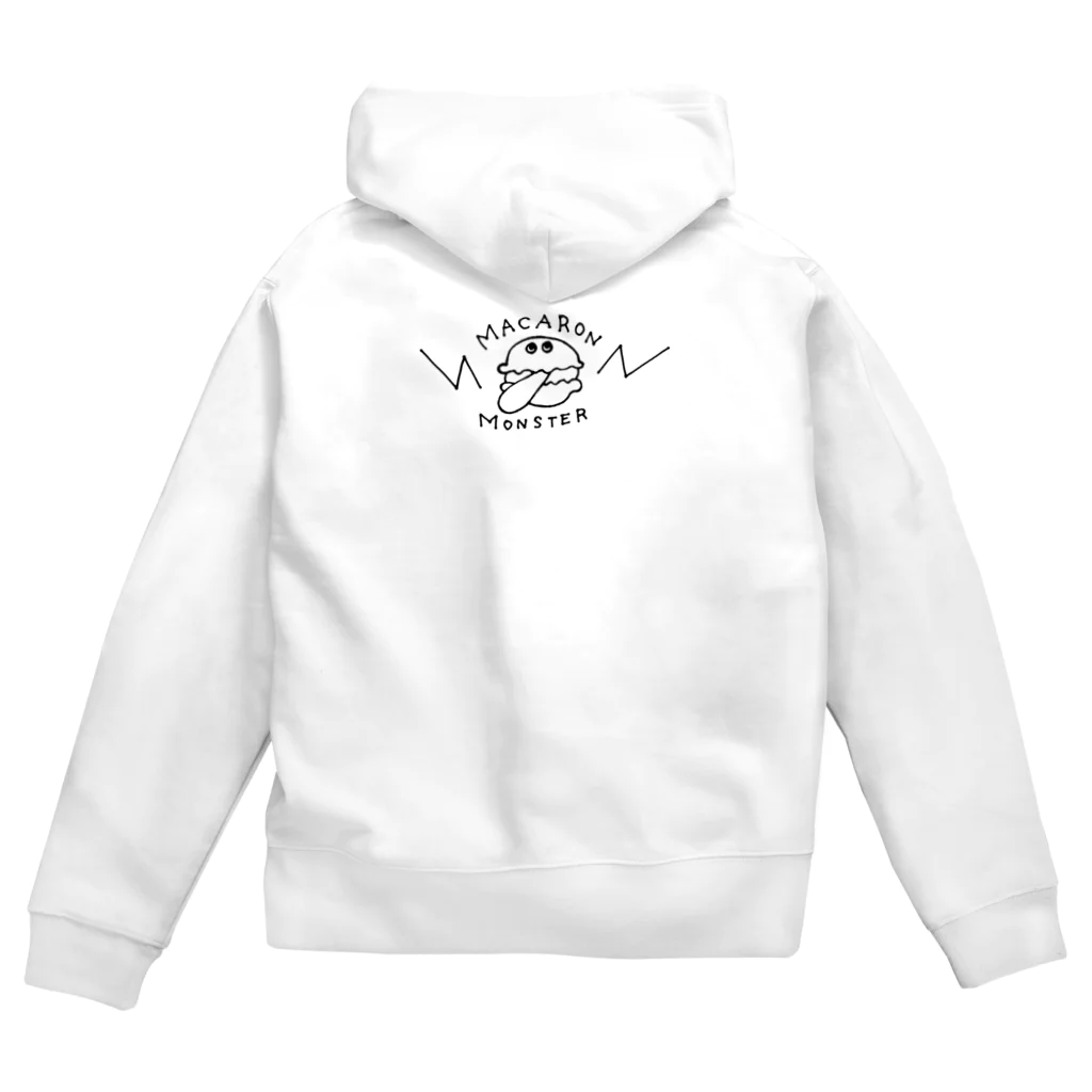 Famille de baleines(ファミールデバレーヌ)のマカロンモンスター Zip Hoodie