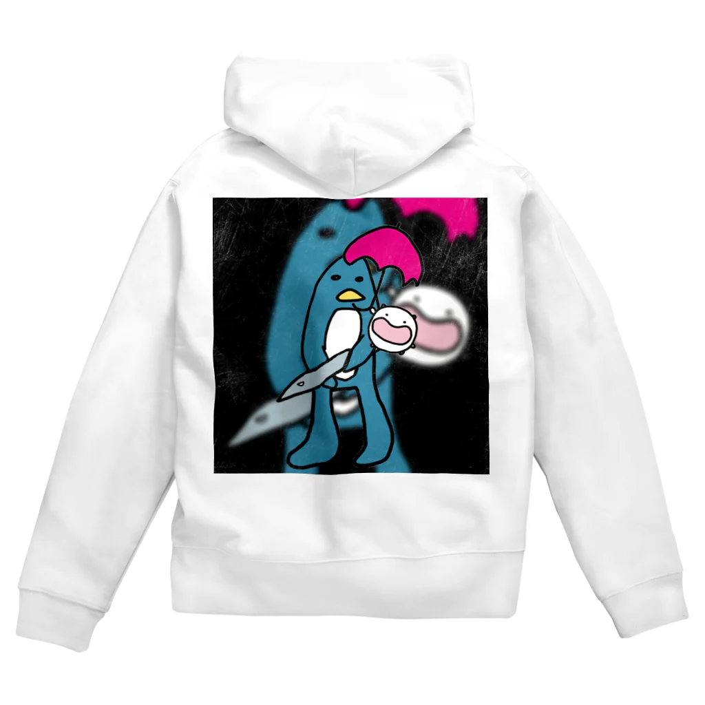 ダイナマイト87ねこ大商会のソルジャーぺんぎんの子守唄(ララバイ) Zip Hoodie