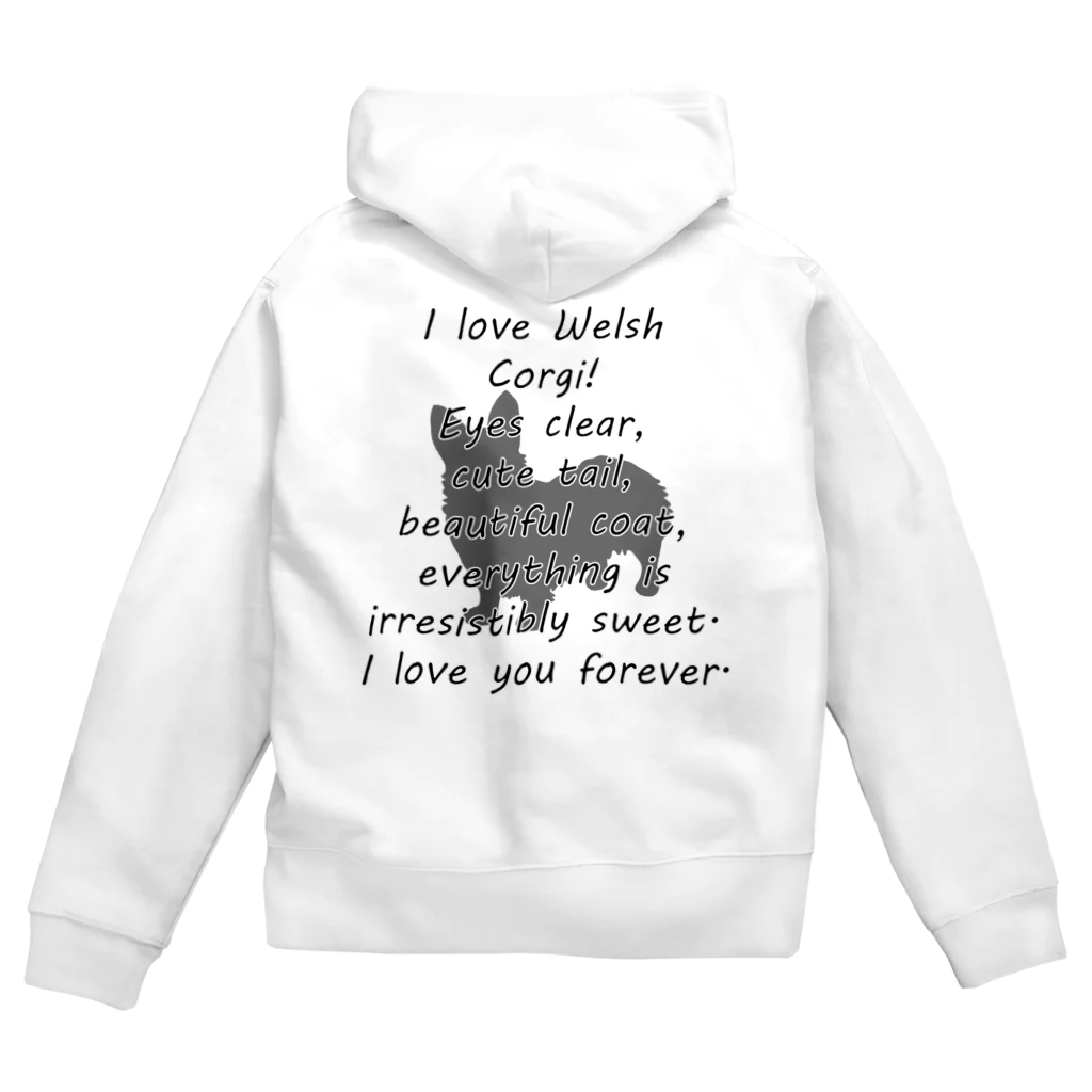 onehappinessのコーギー Zip Hoodie