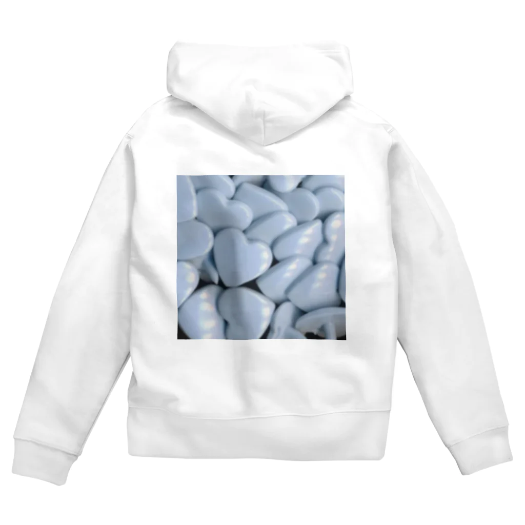 ˙˚ʚ藍蘭ɞ˚˙の水色ハート Zip Hoodie