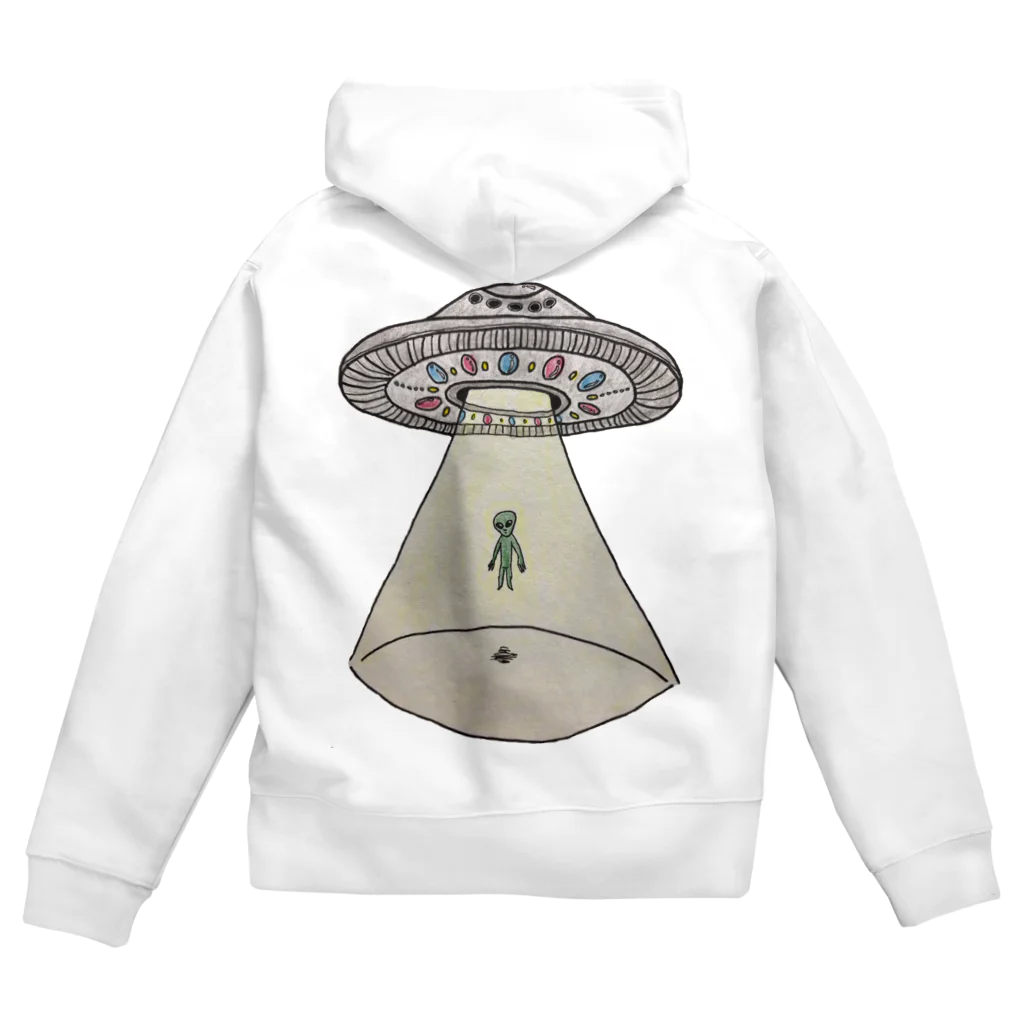 サユリアリティネオ🛸のUFOから宇宙人 Zip Hoodie