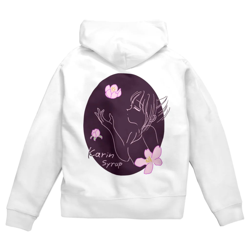 Karinsyrupの花梨の花香る(赤紫) Zip Hoodie