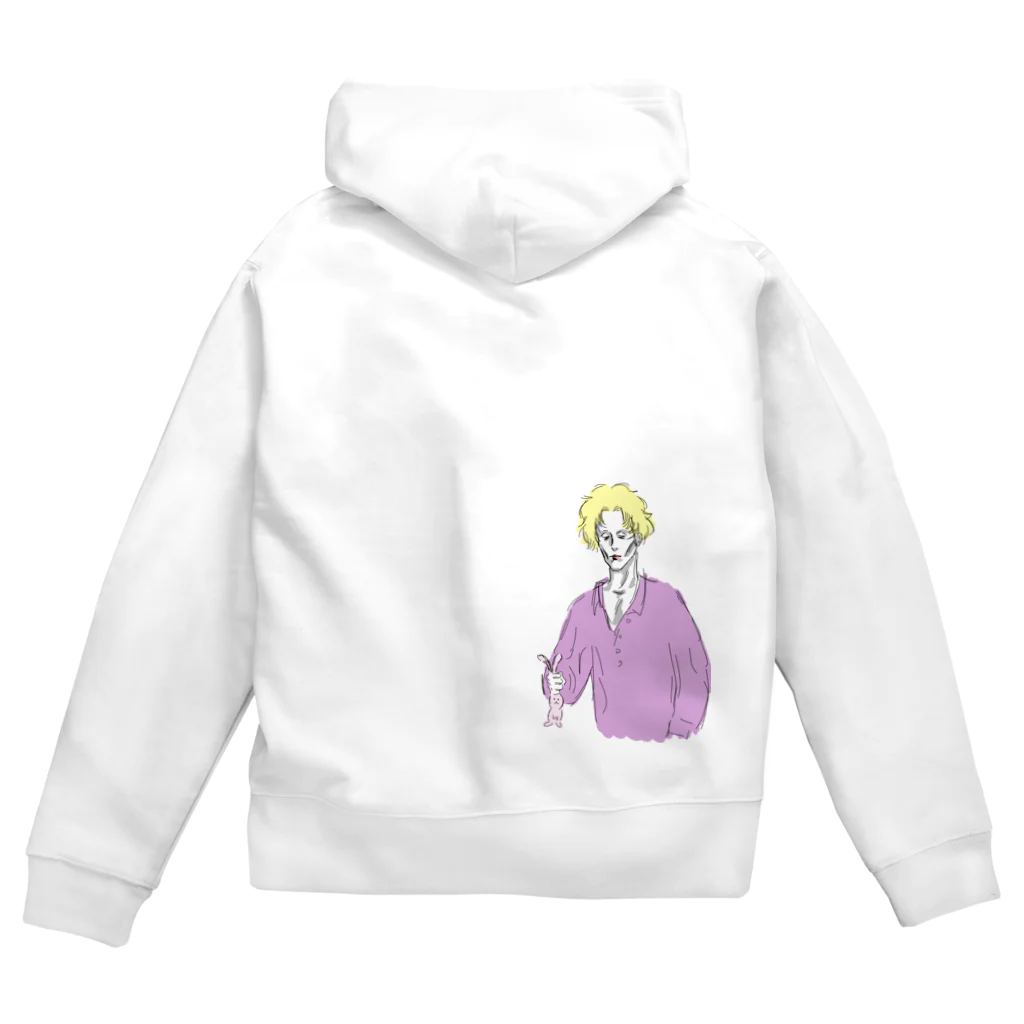 愛と幸せの魔法使いのうさぎゲット美少年 Zip Hoodie