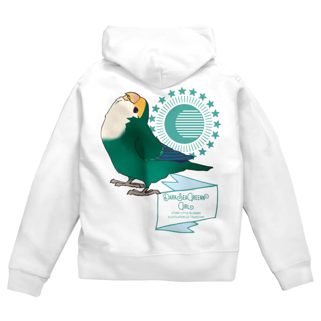 リズさんち🦜👶✨のダークシーグリーン女子！！ Zip Hoodie