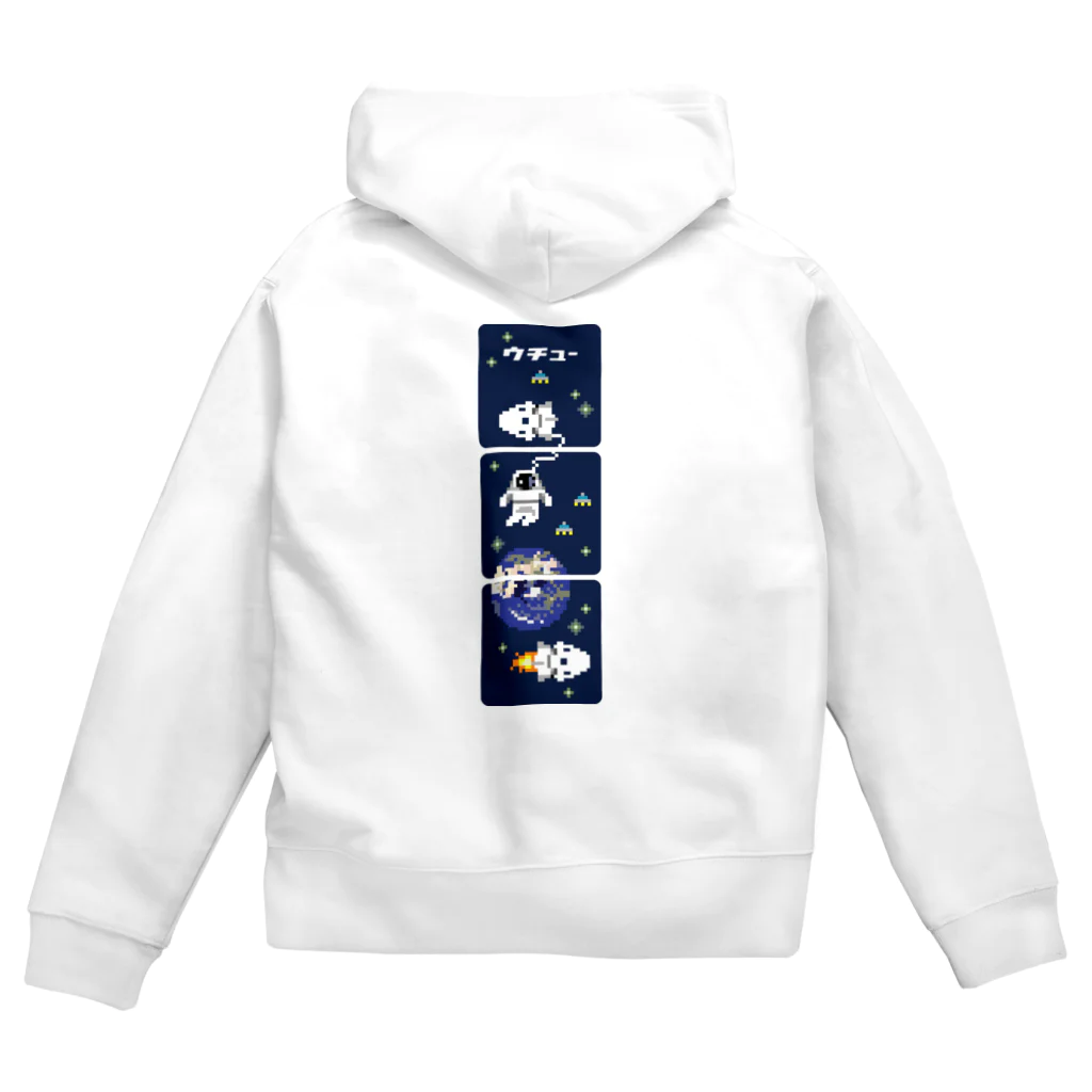 huroshikiのドットウチュー Zip Hoodie