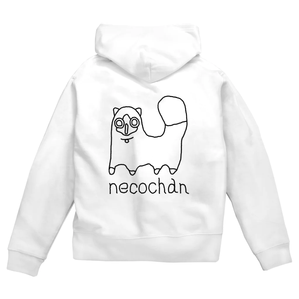 yoshinaoのneco chan 黒 Zip Hoodie