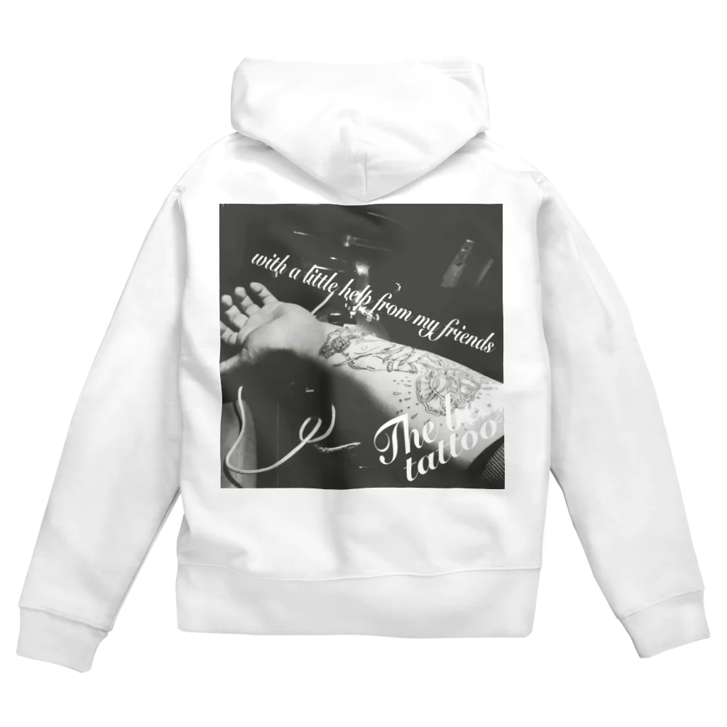 地ビールのタトゥー Zip Hoodie