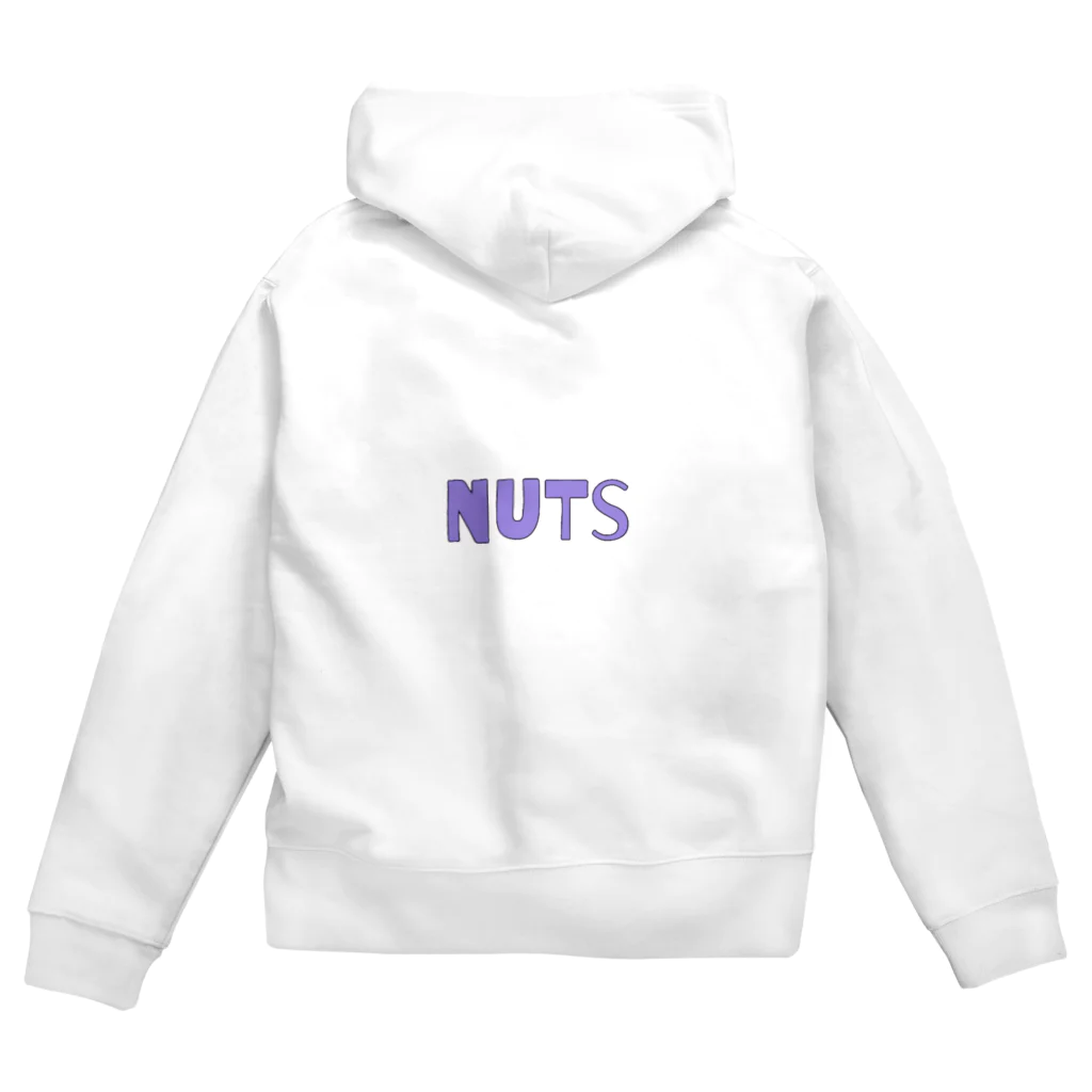 ill nutsのnuts 紫 ジップパーカー