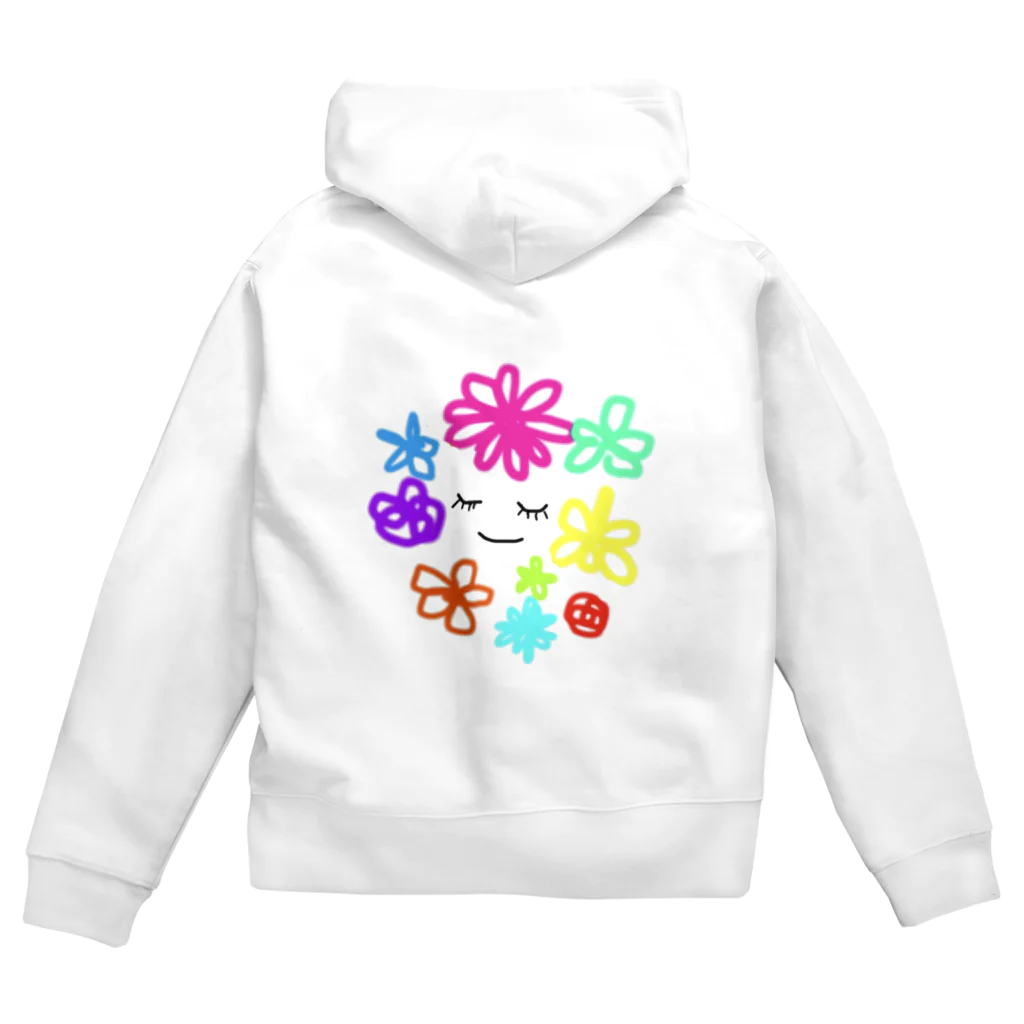 ミカちゃんの部屋⭐︎✴︎make a smile⭐︎✴︎のflower chan(フラワーちゃん) Zip Hoodie