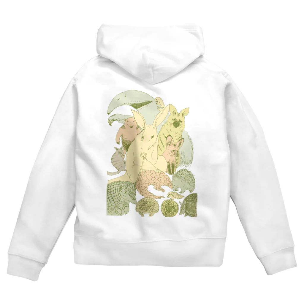 うじゃうじゃのシロアリを食べる生物たち Zip Hoodie