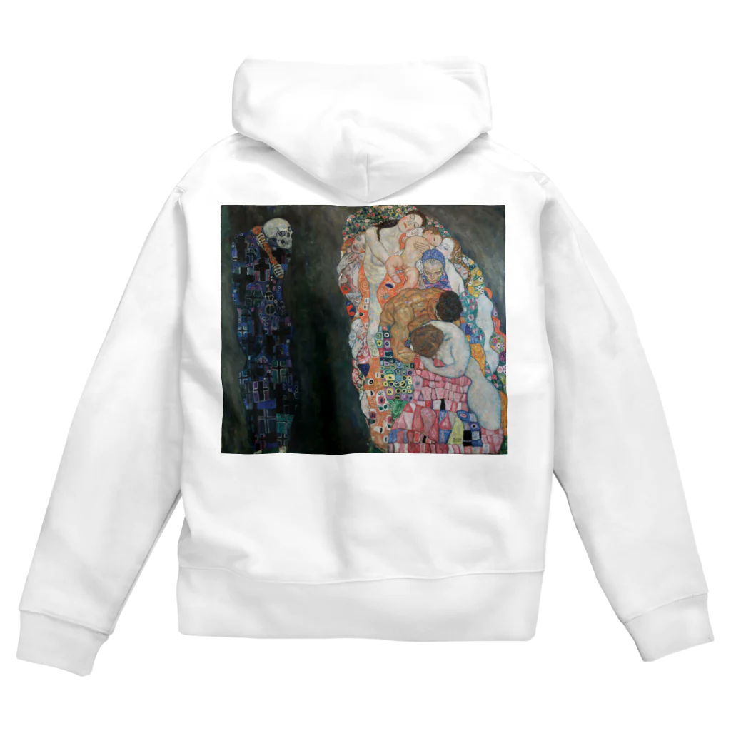 art-standard（アートスタンダード）の グスタフ・クリムト（Gustav Klimt） / 『死と生』（1915年） Zip Hoodie