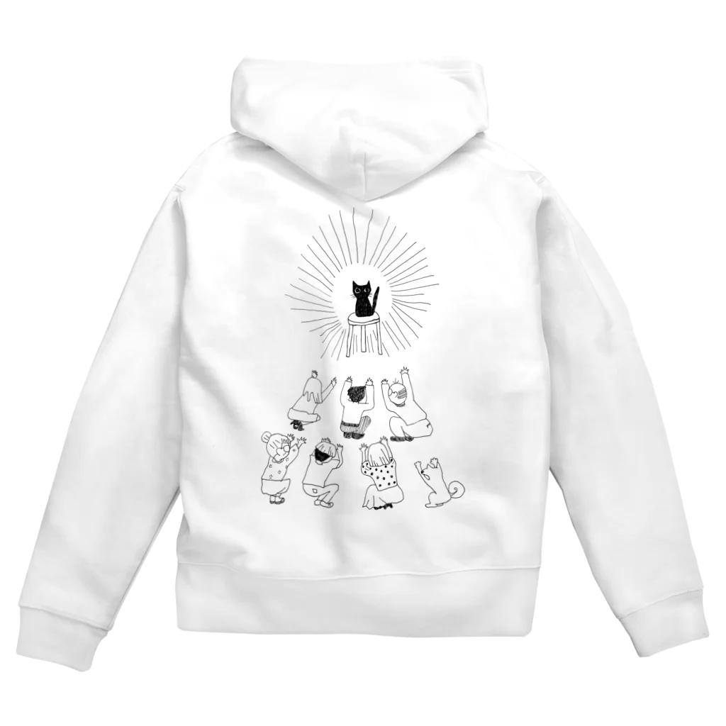 かりやどの黒猫神 Zip Hoodie