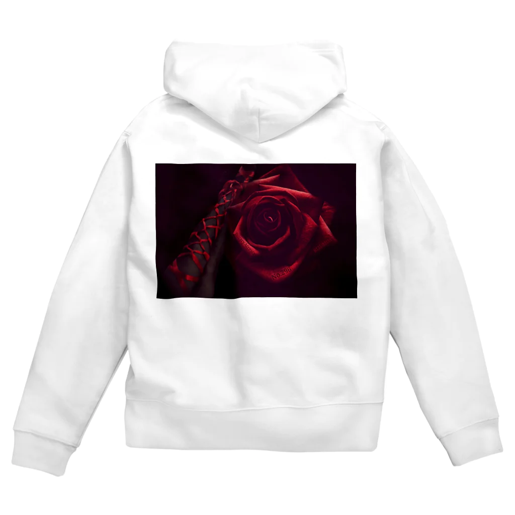 RIZUMIMの薔薇と緊縛脚 Zip Hoodie