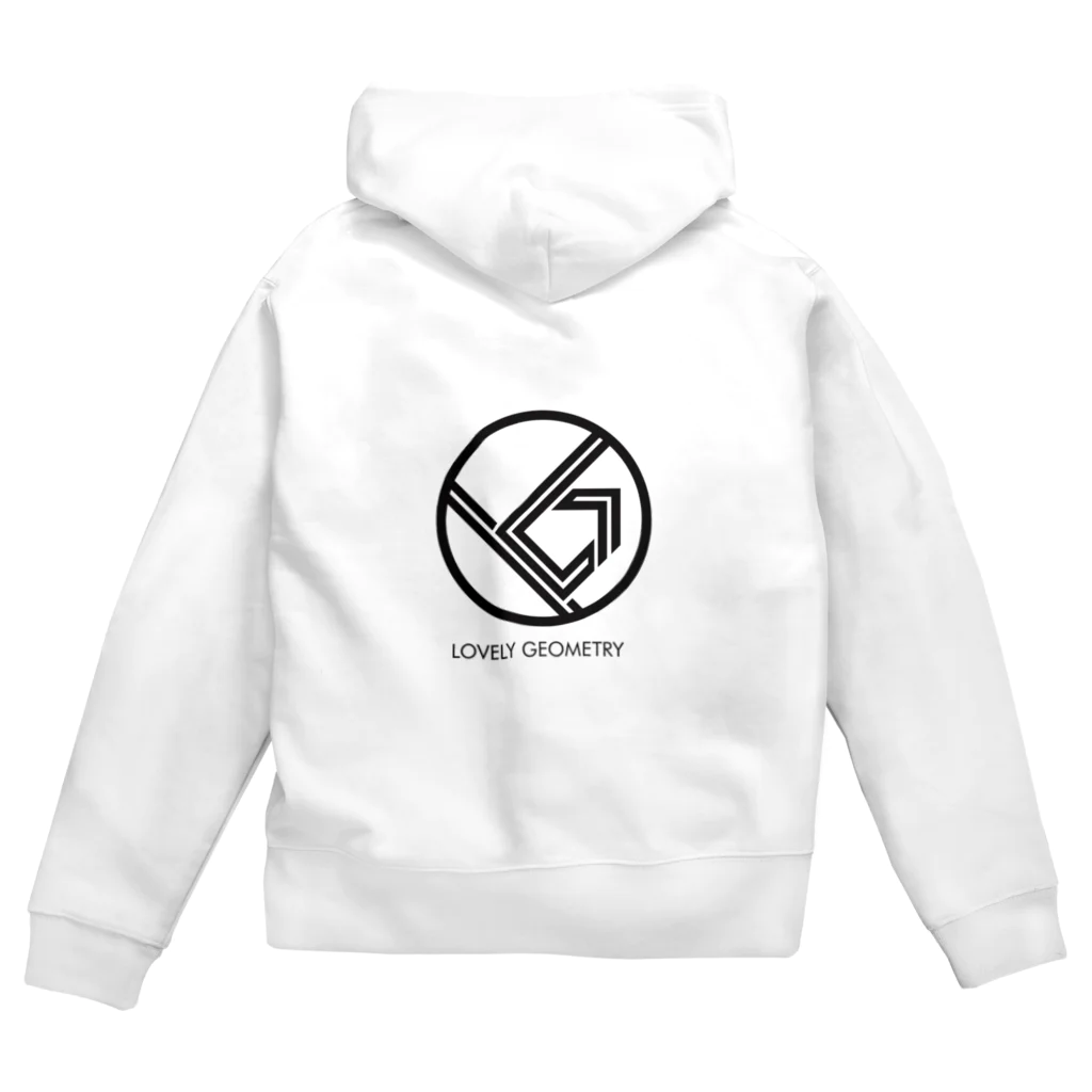 lovely_geometryのLoveryGeometry “Official Logo” (Including Label Name) Zip Hoodie