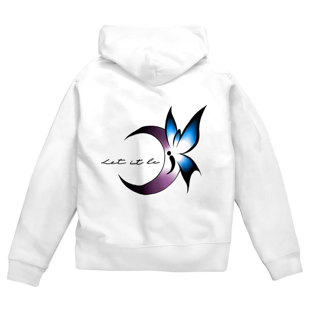 Blue__xxxのBlueButterfly Zip Hoodie