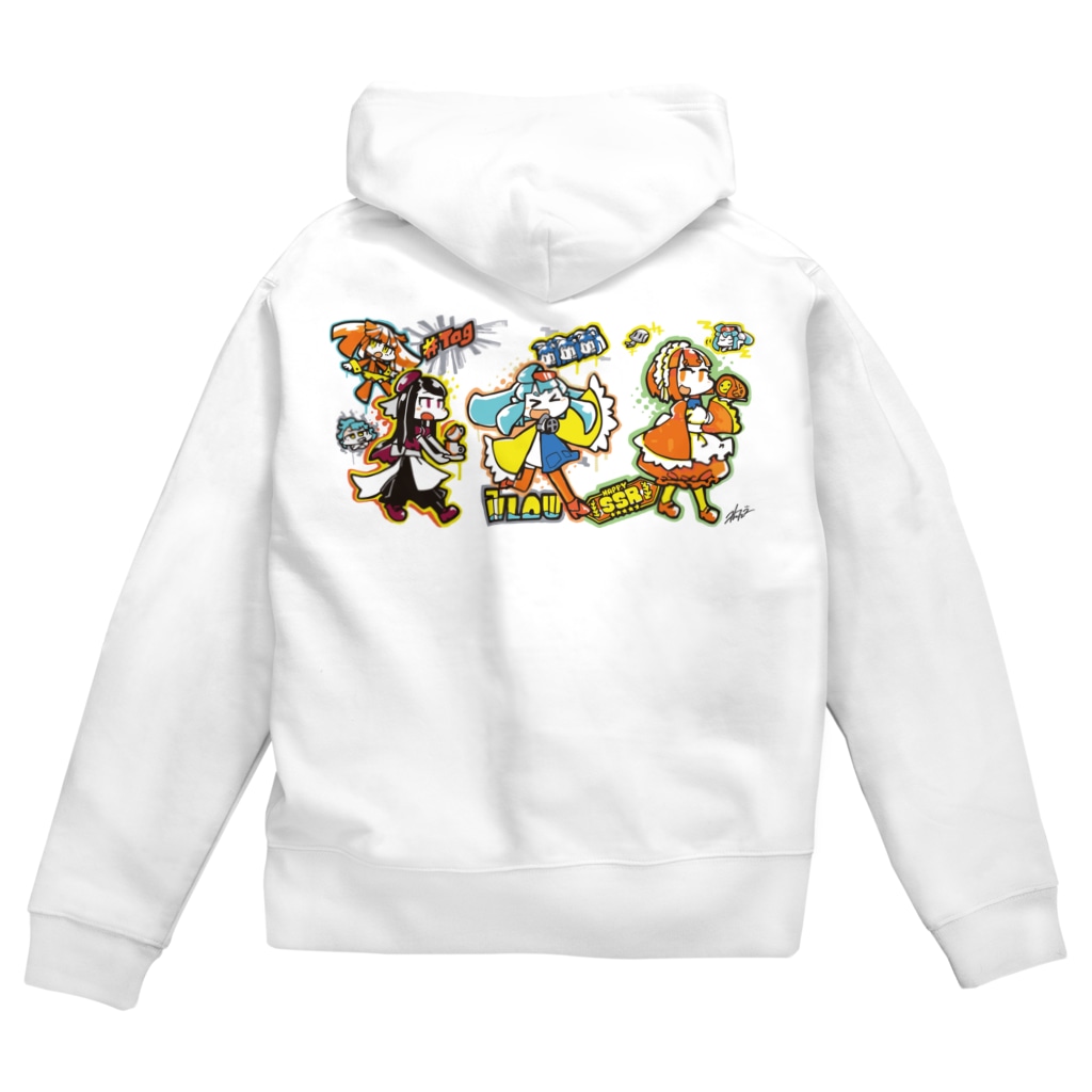 a-tan-picのライブペイント【202105】 Zip Hoodie