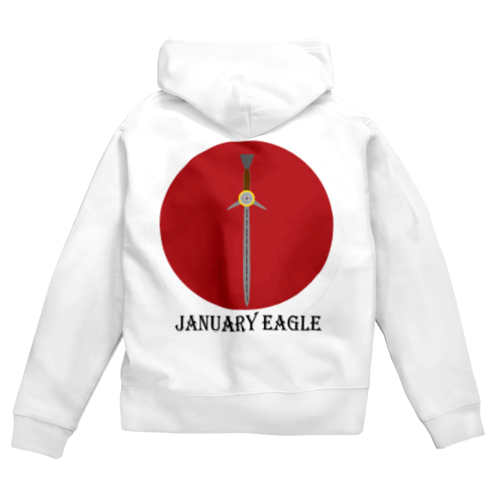 JANUARYEAGLEのJE ジップパーカー