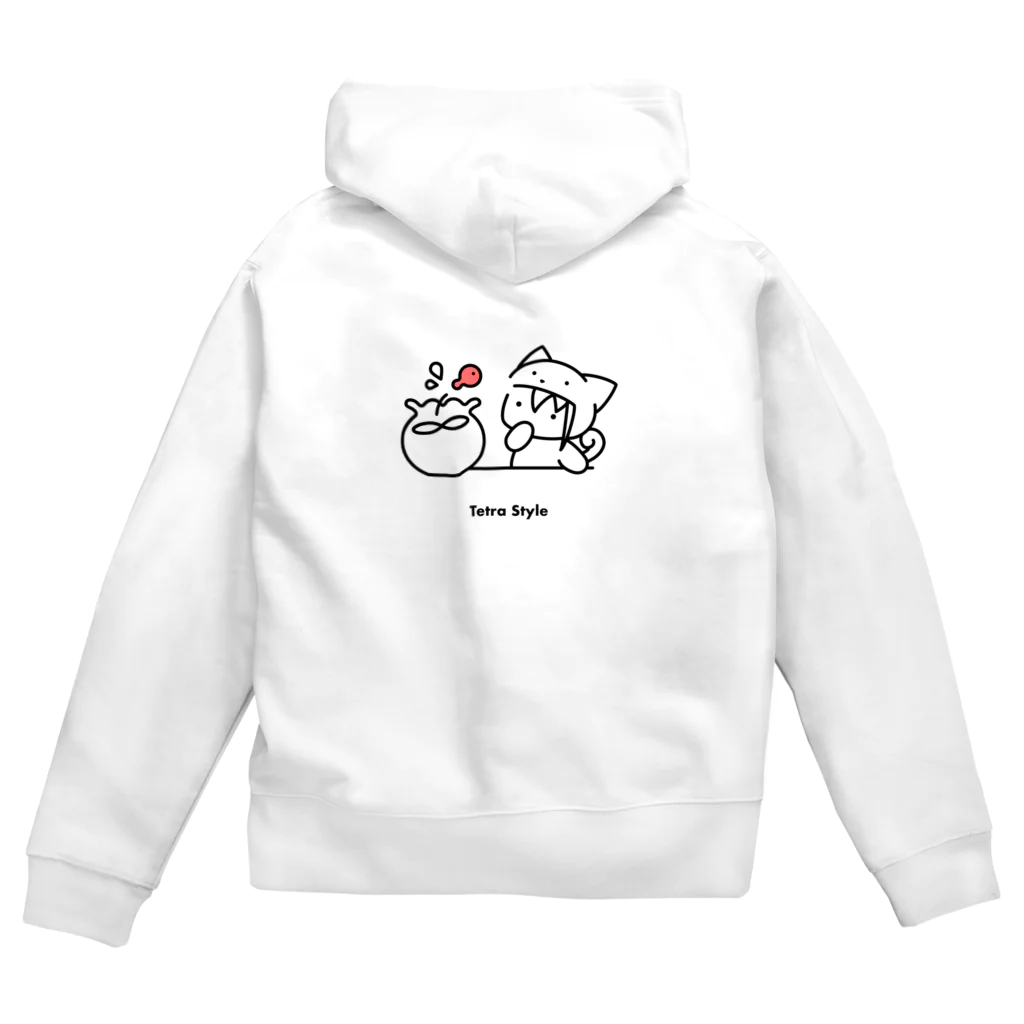 Tetra Styleの金魚（しぃる） Zip Hoodie