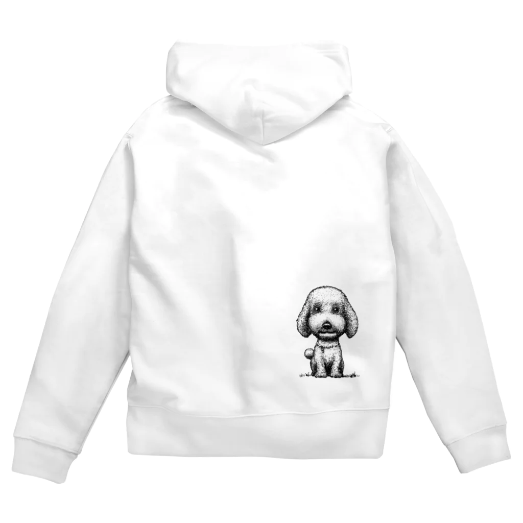 rikuSunのスタンダードプードル Zip Hoodie