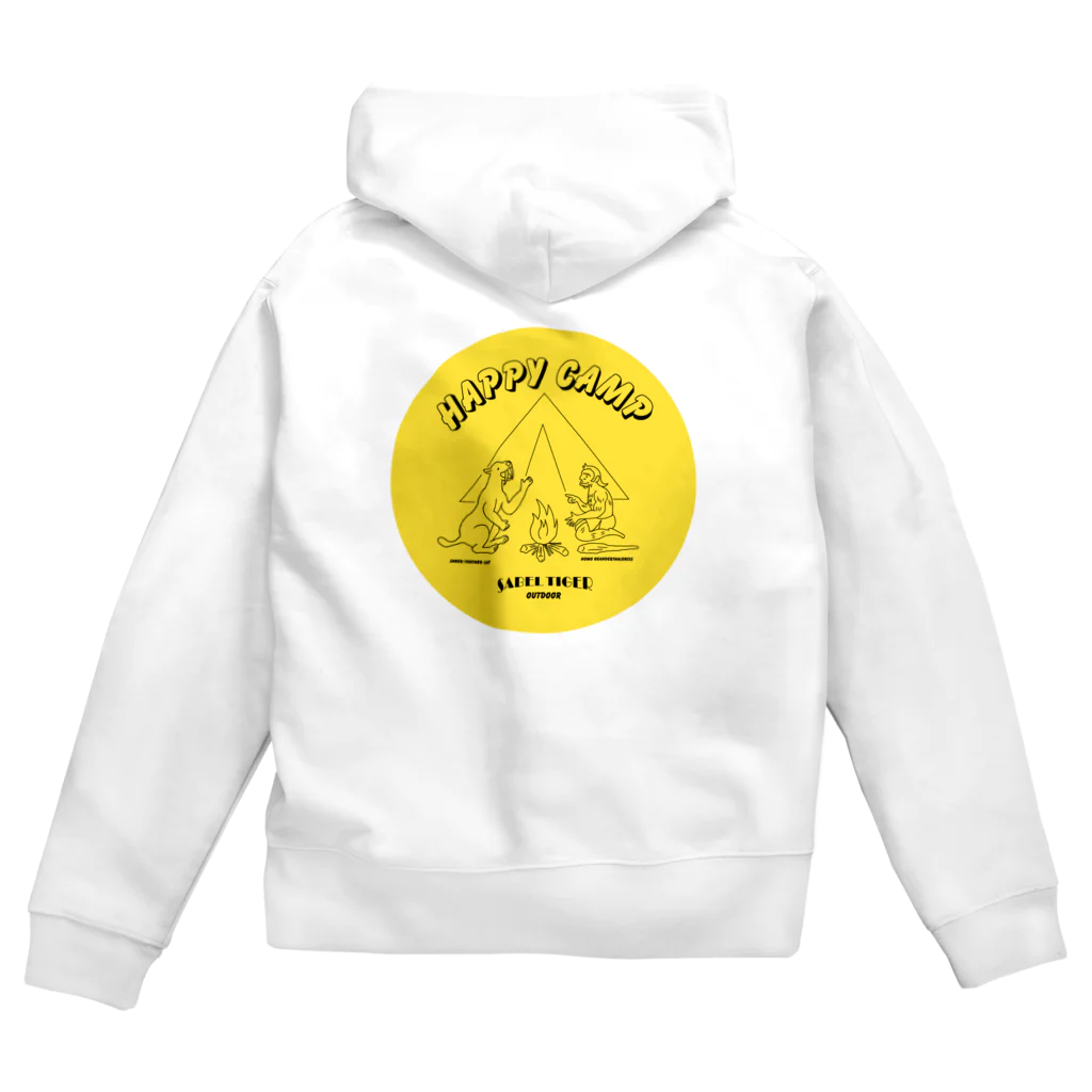 LONESOME TYPE ススのハッピーキャンプ（サーベルタイガーとネアンデルタール人） Zip Hoodie