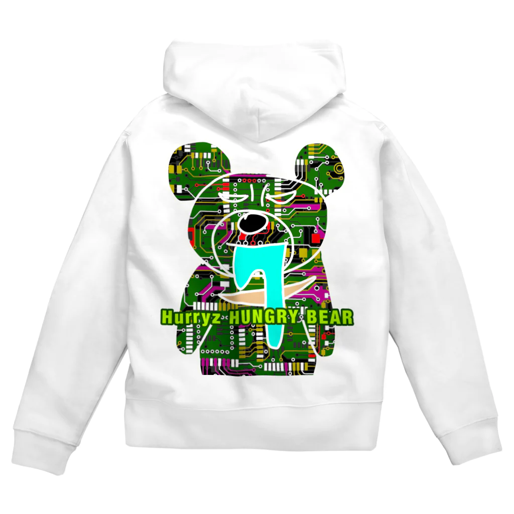 Hurryz HUNGRY BEARのHurryz HUNGRY BEAR 4 Zip Hoodie