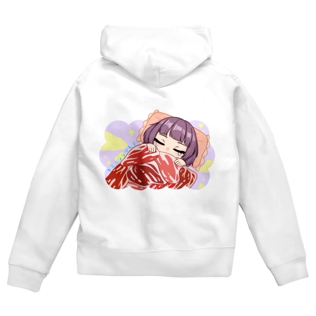 お肉屋さんの眠い Zip Hoodie