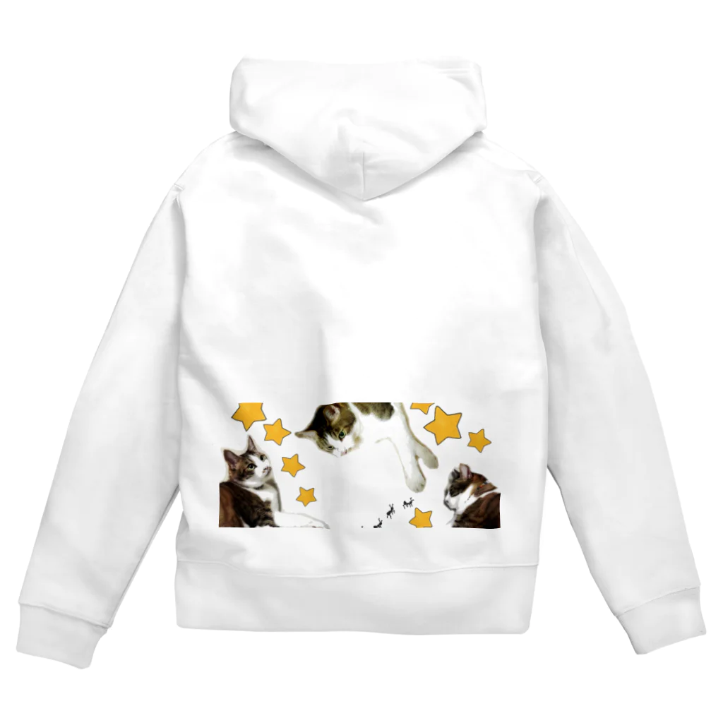 とっこのにゃあきちくん✩いっぱい Zip Hoodie