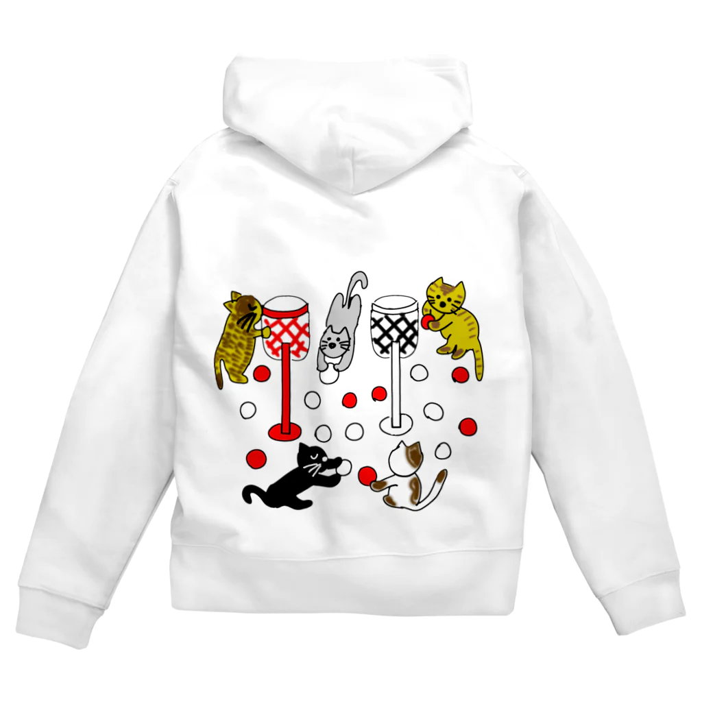 それいゆのねこ猫運動会（玉入れ） Zip Hoodie