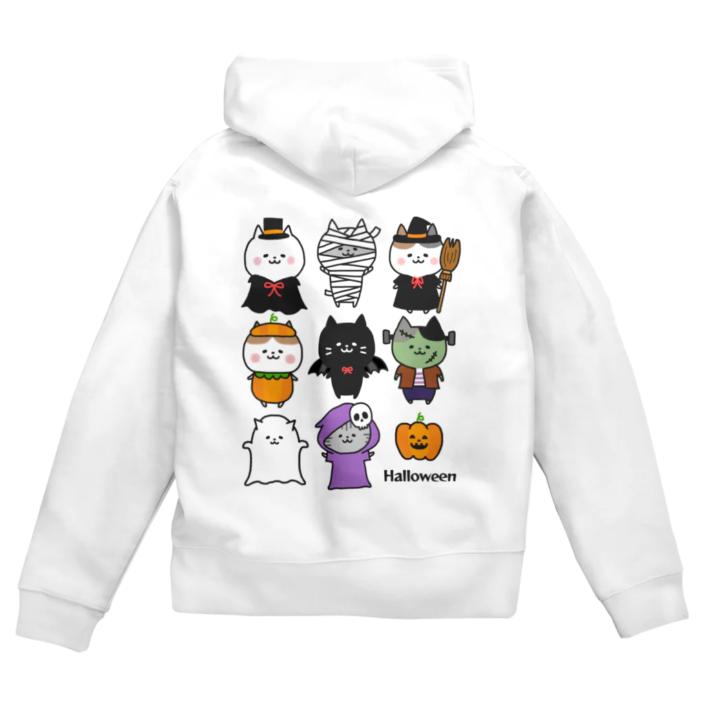 もちぱっちのHalloween🎃ねこさん2 Zip Hoodie