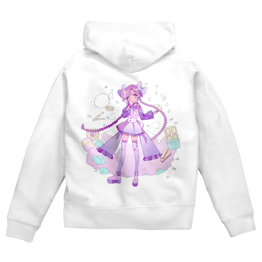 らららのららら　甘党女子 Zip Hoodie