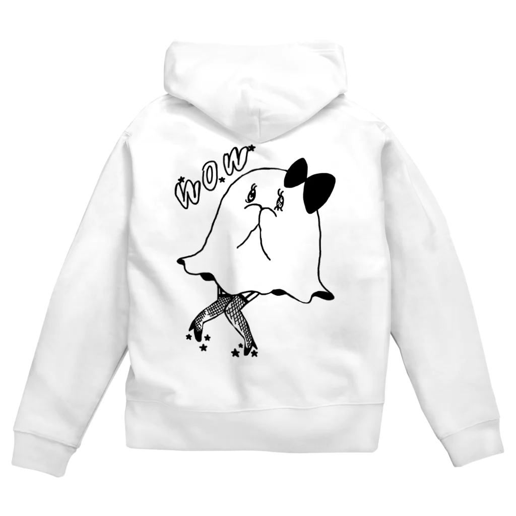 あやさんのウォウウォウおばけちゃん Zip Hoodie