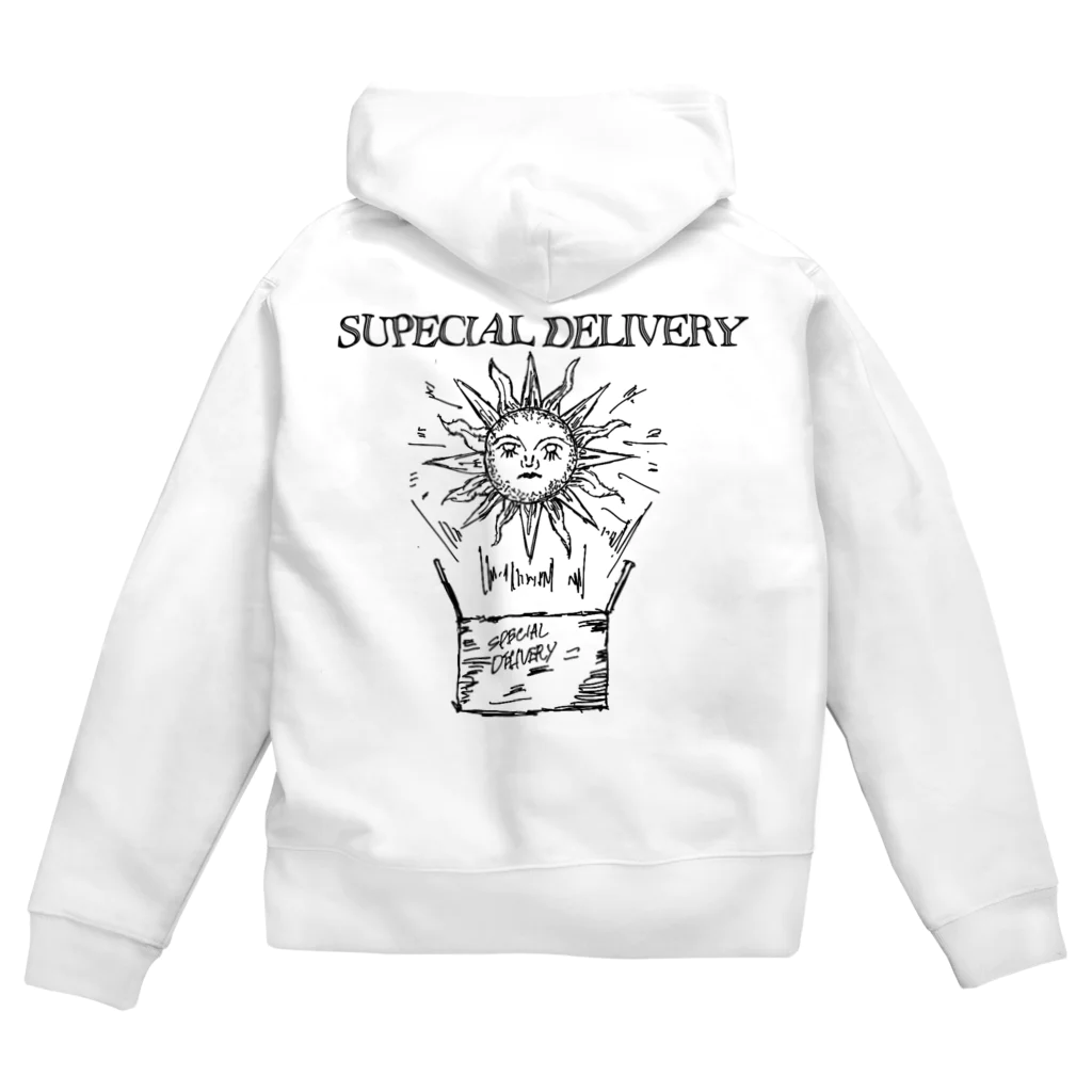 Special DeliveryのSpecial delivery tarot monotone Zip Hoodie