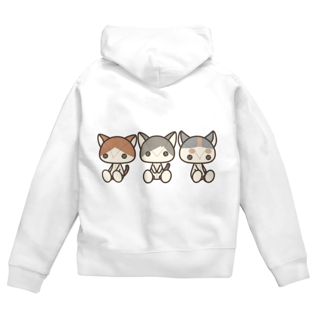 ねことおひるねのぬいぬい Zip Hoodie