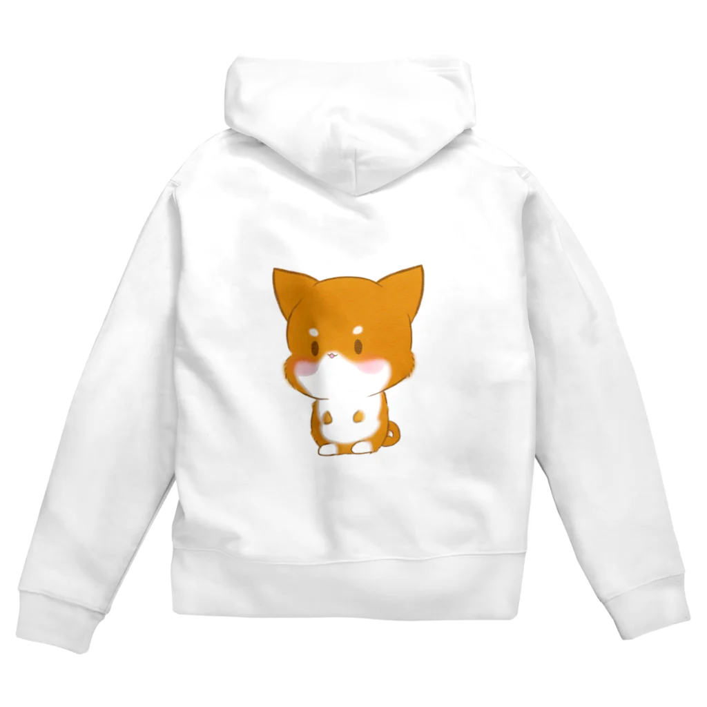 nyaruの「しばわん」シリーズ Zip Hoodie