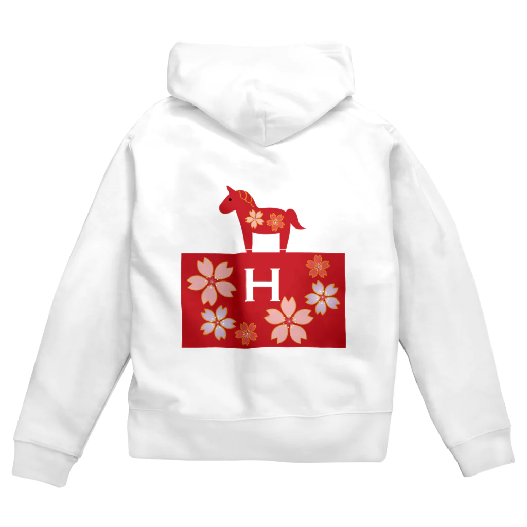 HARUnoSAKURAのHARUnoSAKURA『H』 Zip Hoodie