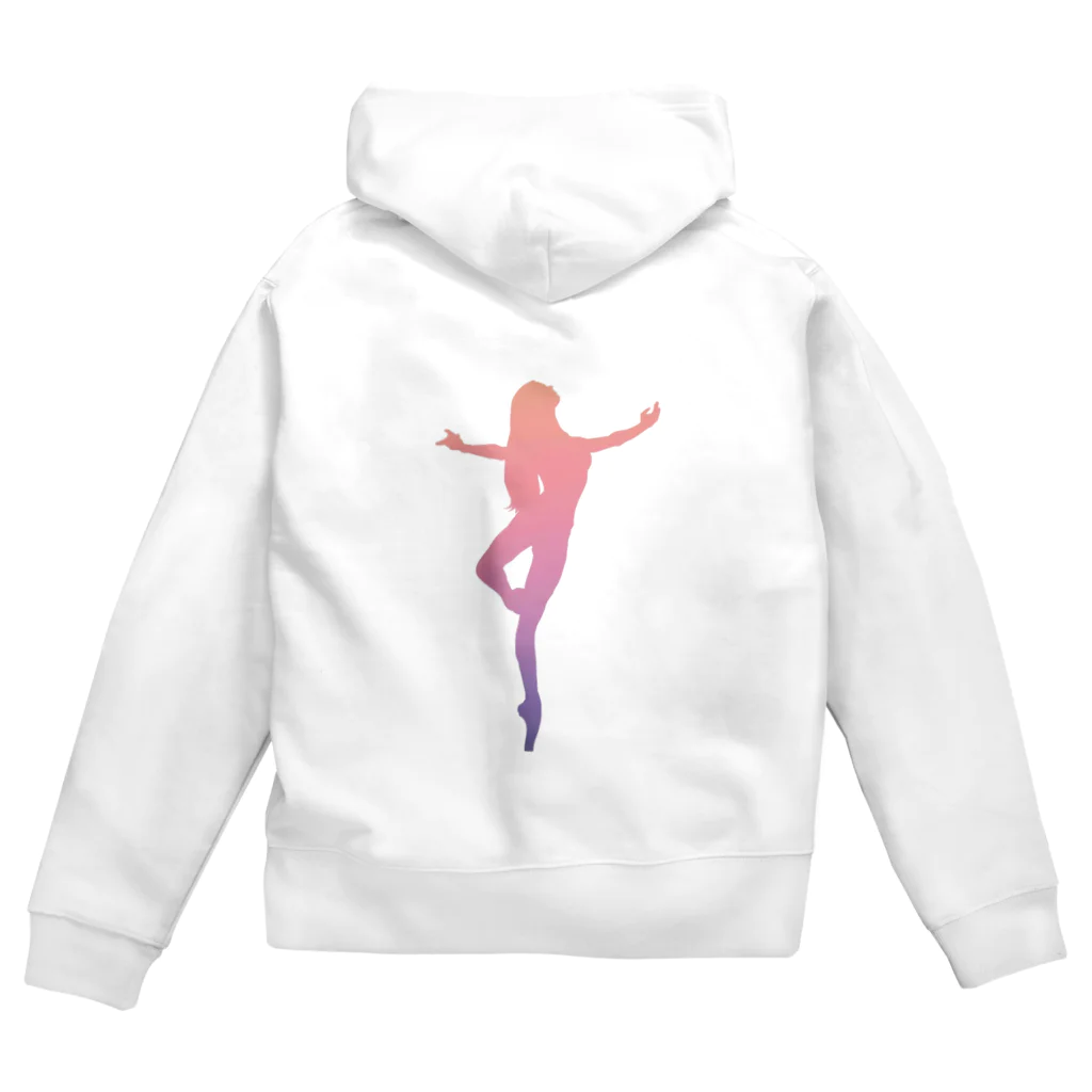 Ayano Ballet Studio 〜passé〜　アヤノバレエスタジオパッセのレインボー Zip Hoodie