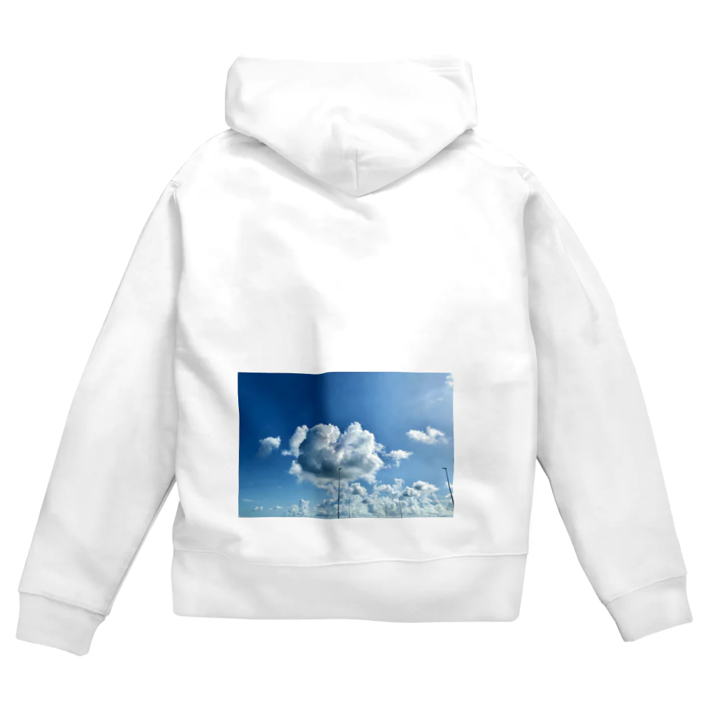 空飛ぶ猫 sakuuのclouds Zip Hoodie