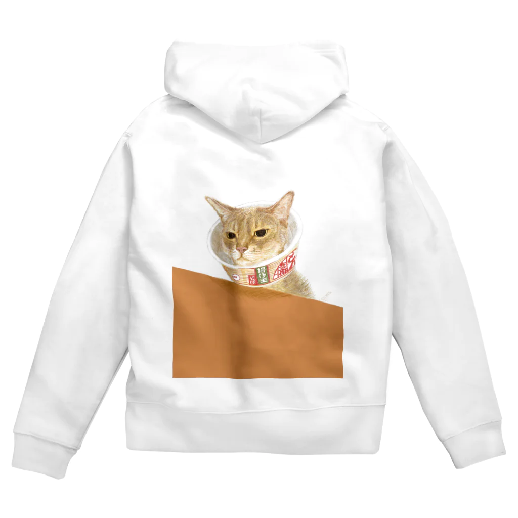 ねこおじさんのなんりんのとん兵衛　 Zip Hoodie