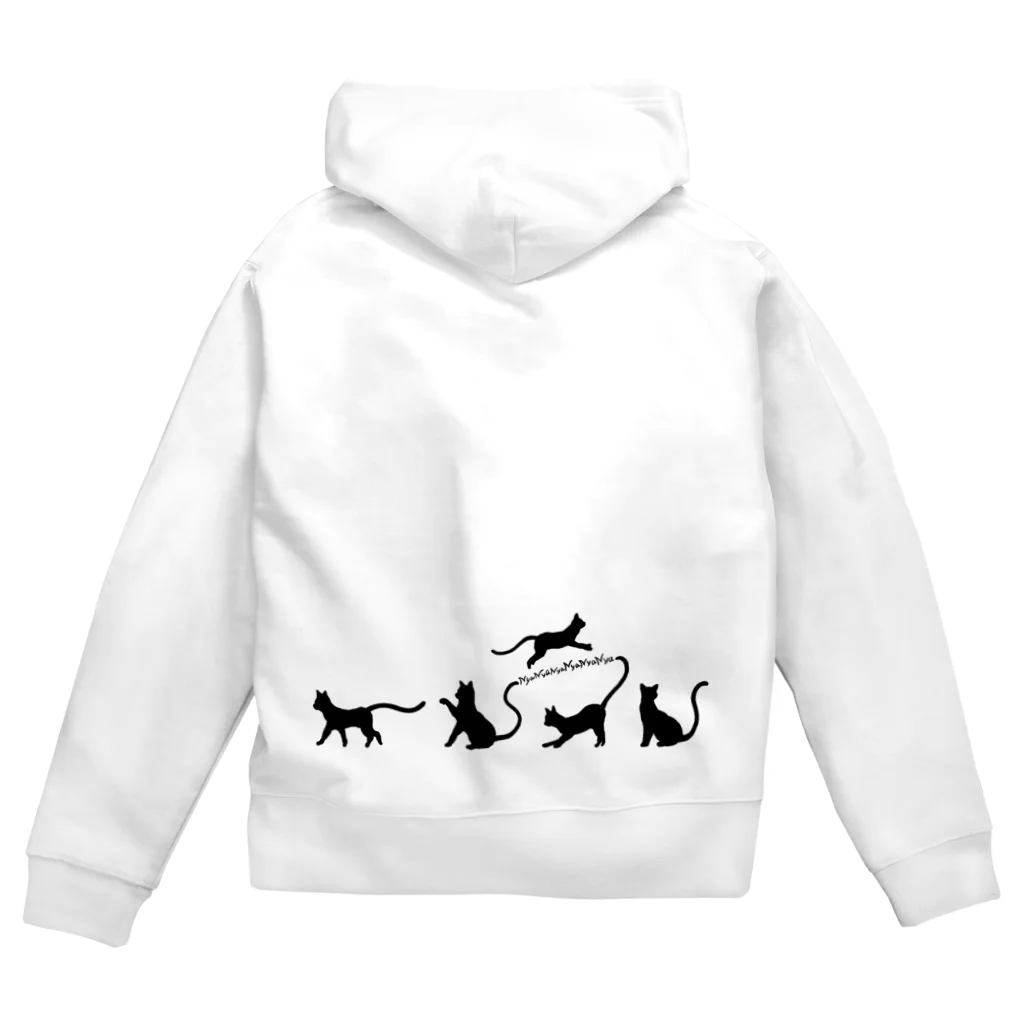 AINE RIUMの22個限定！猫の日🐱パーカー(両面プリント)！ Zip Hoodie