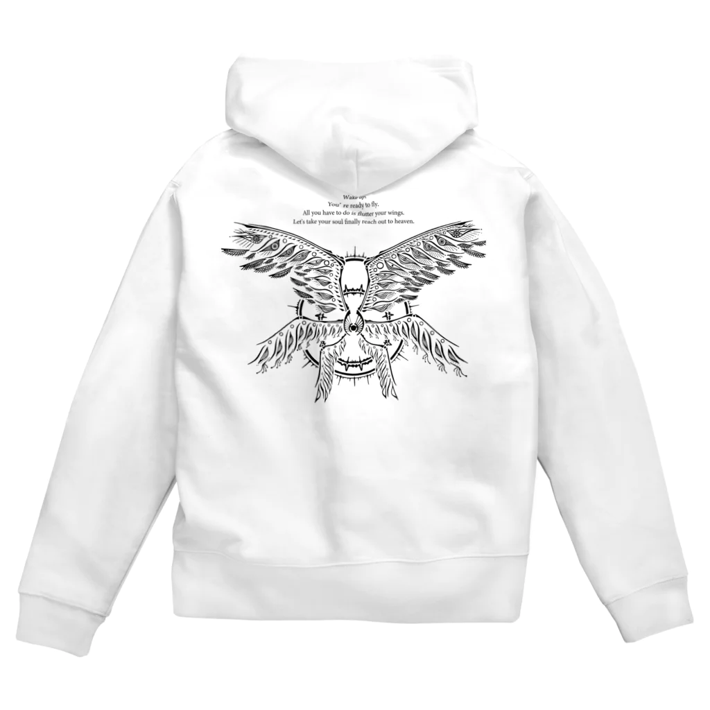 ༒ Aya Earthling ༒の目覚めよ　Wake up Zip Hoodie