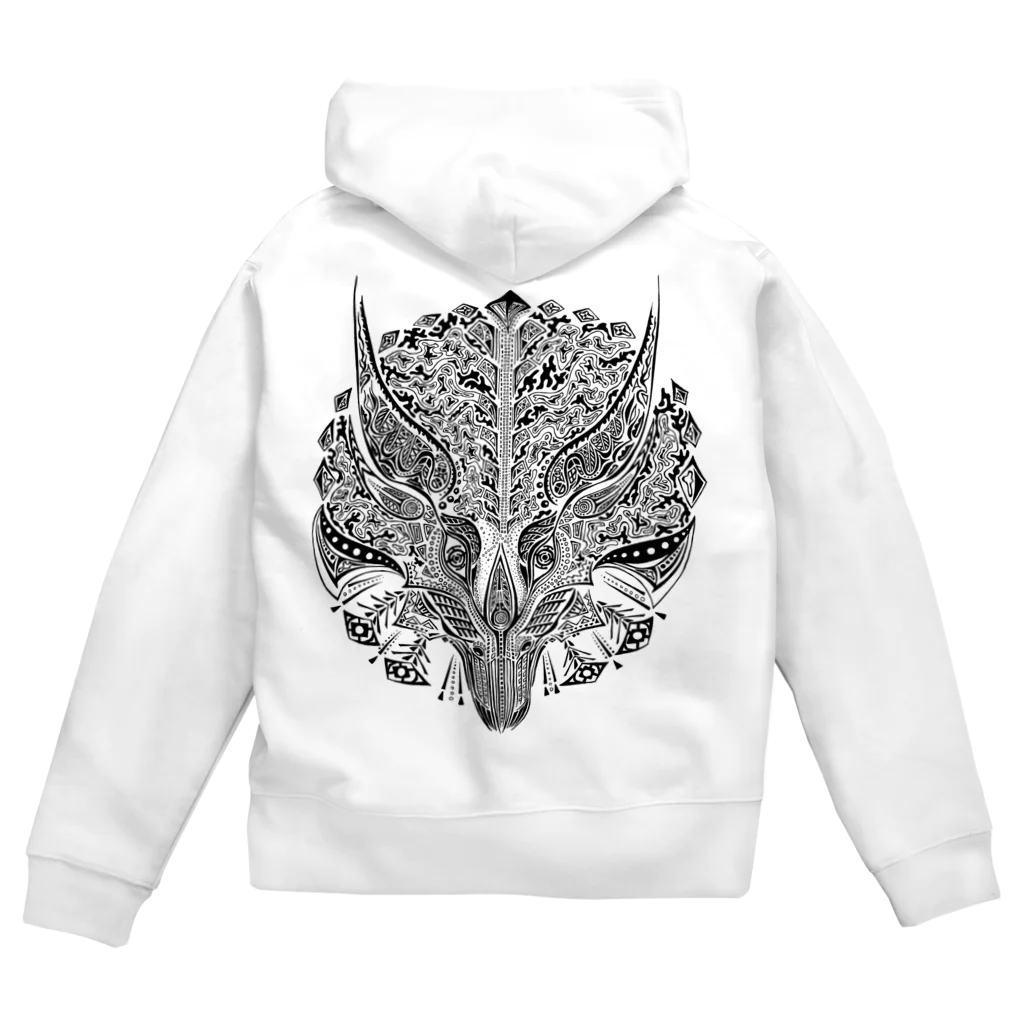 ༒ Aya Earthling ༒のトリケラトプス　Triceratops Zip Hoodie