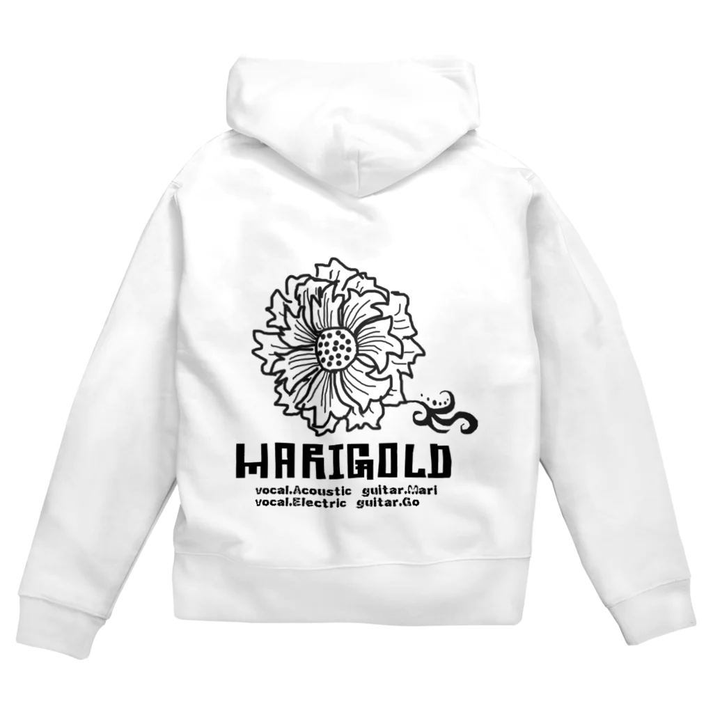 MARIGOLDのMARIGO黒文字 ジップパーカー