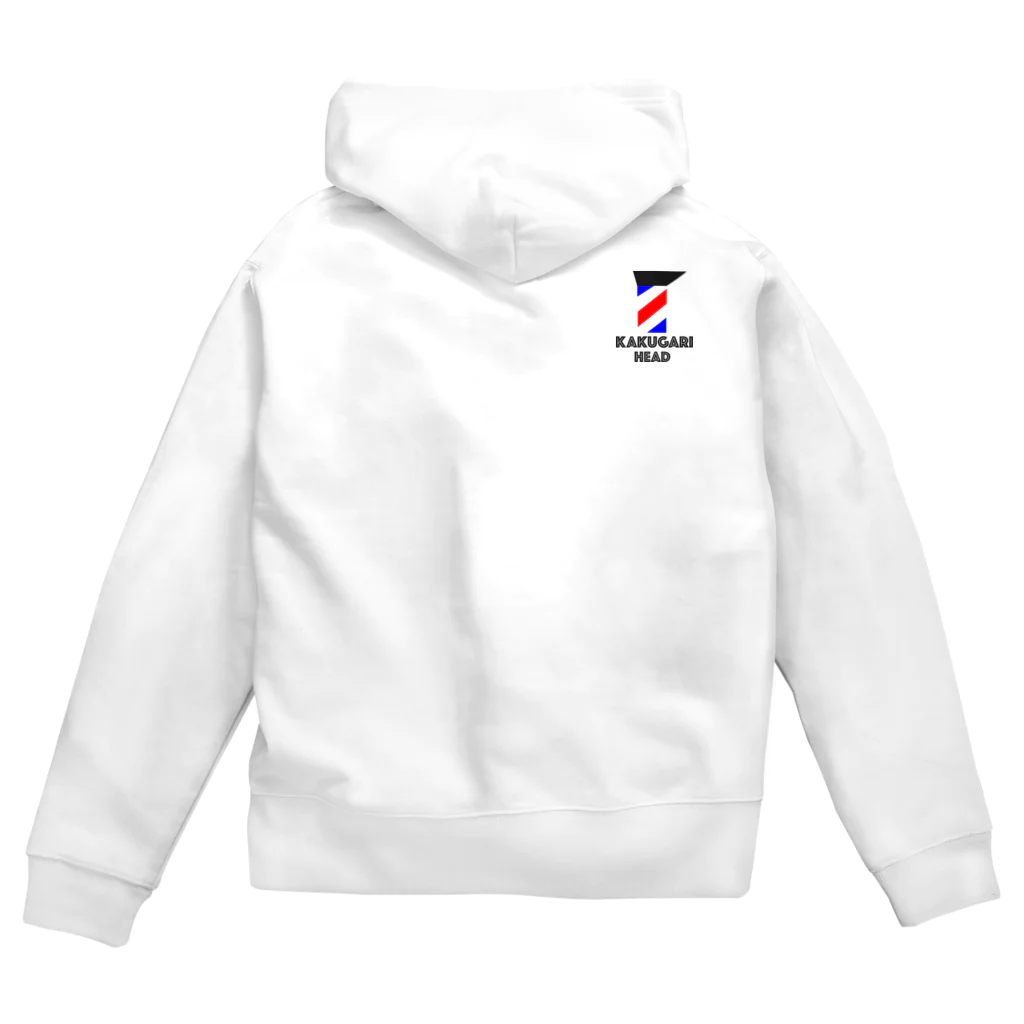 カクガリさん　JUNK Lure Worksのカクガリヘッドバーバースタイル Zip Hoodie