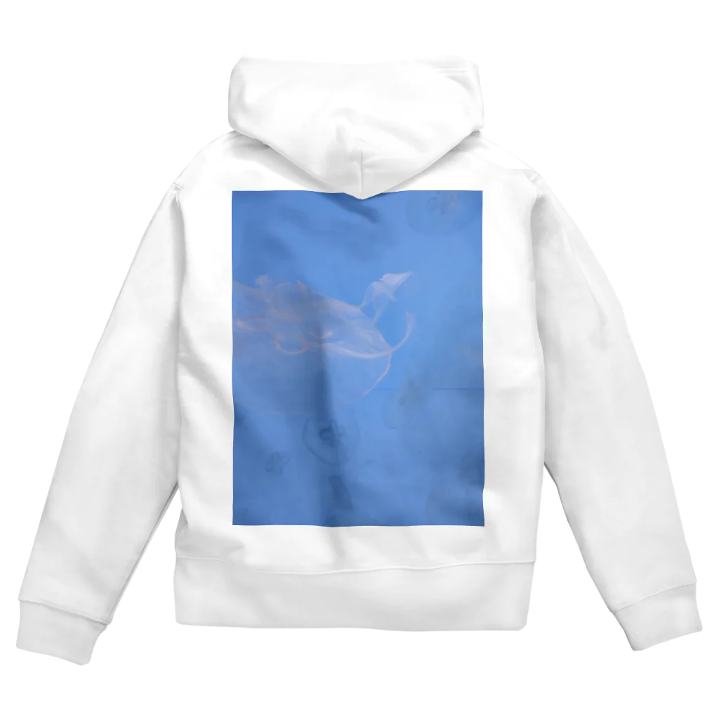 YURURIのくらげblue Zip Hoodie