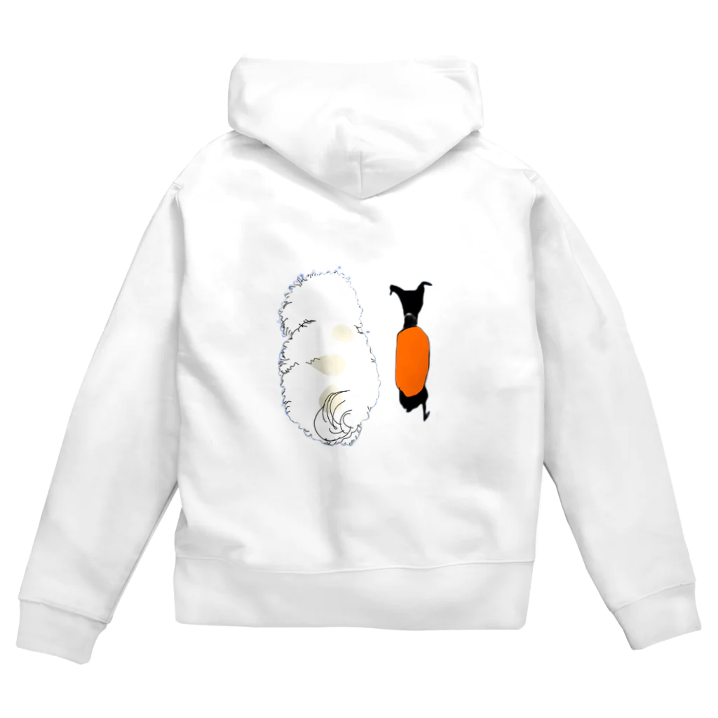 オフィシーナ　ロンポペのモフちゃんとツンデレちゃん Zip Hoodie