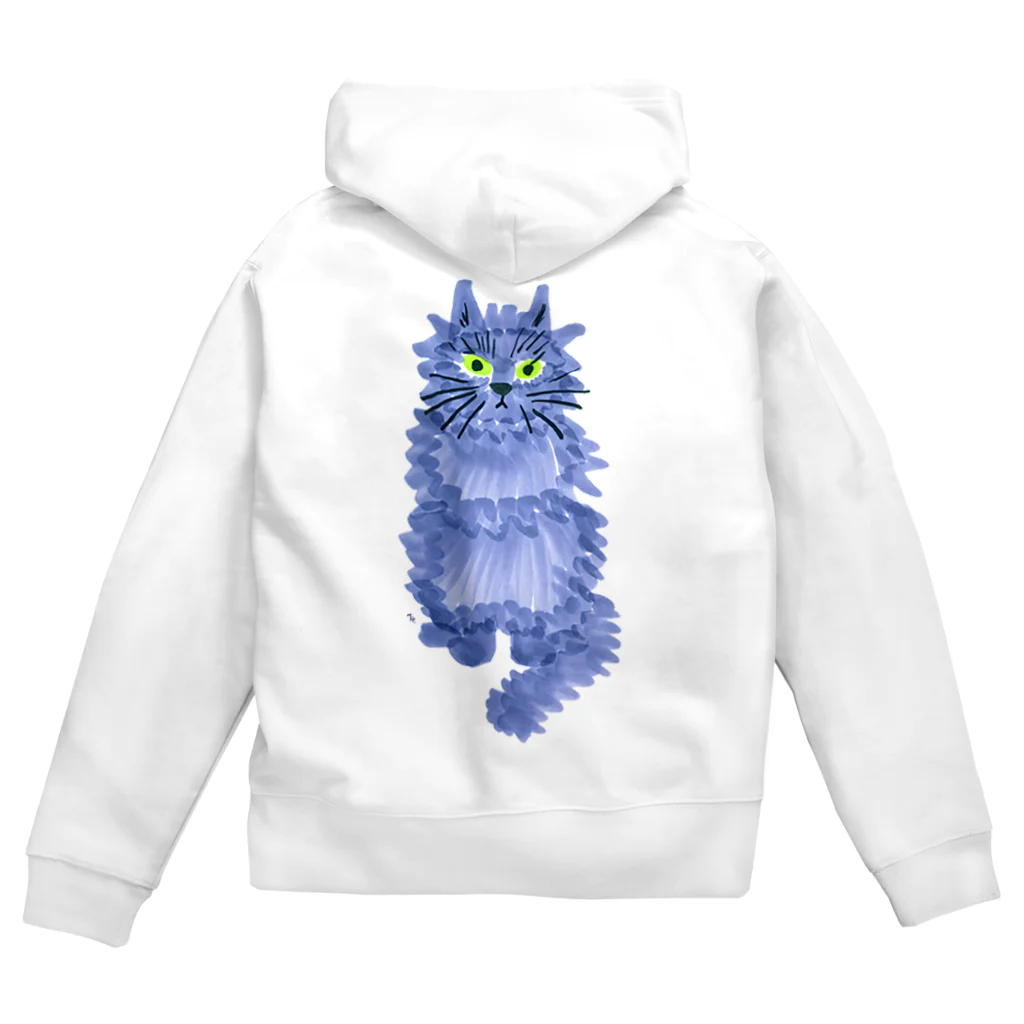 segasworksのながいねこ（お座り） Zip Hoodie