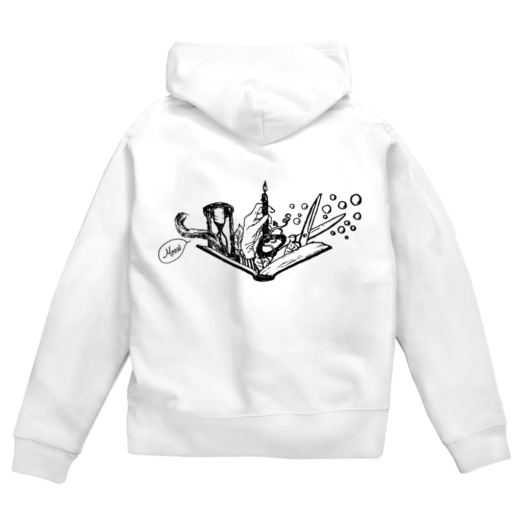 LUNARHOLIC STOREの-Noir+Angelique- メモリアルイラスト柄シリーズ Zip Hoodie