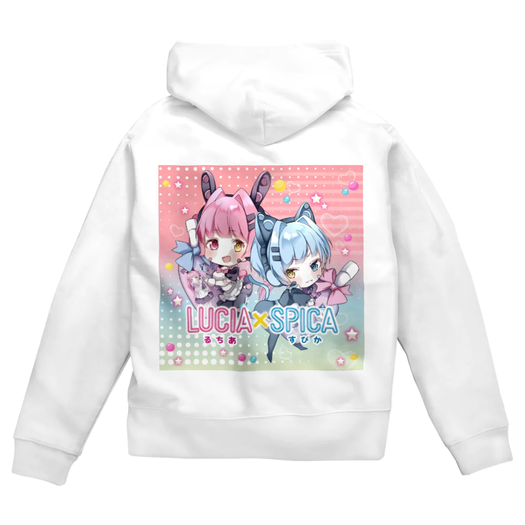 LUCIA×SPICA公式 オリジナルグッズショップのLUCIA×SPICA公式キャラクターグッズ Zip Hoodie